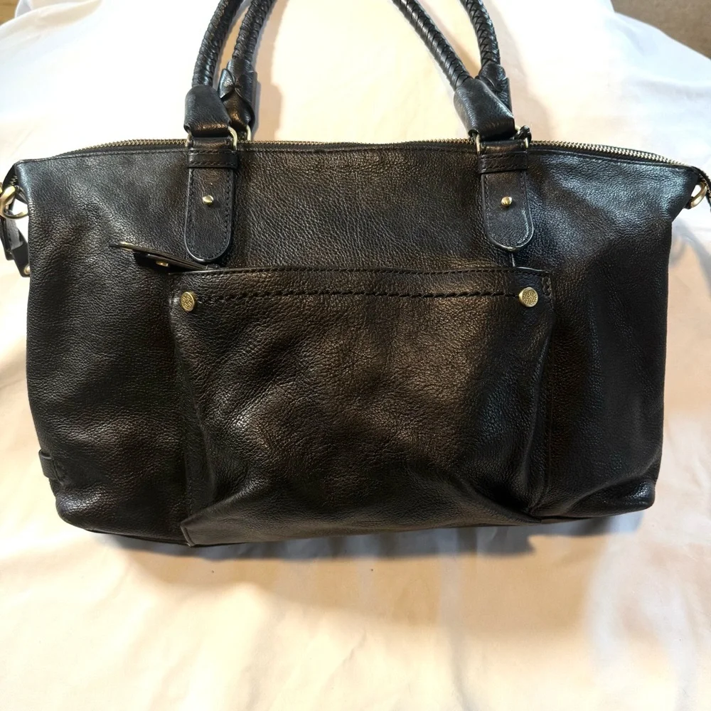 COLE HAAN Vintage Black Leather Medium Sized Handbag - Picture 3 of 10